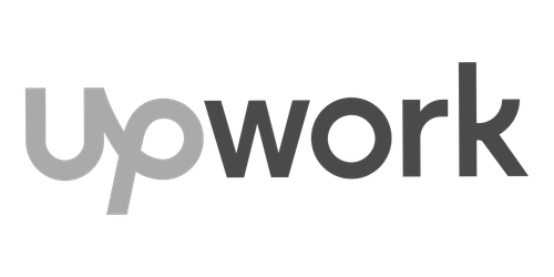 UpWork Logo Grayscale